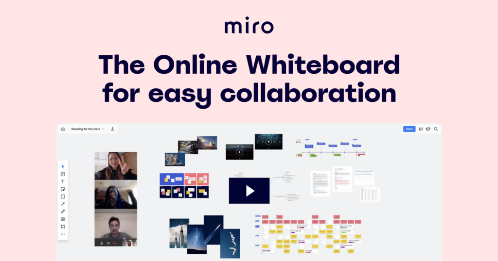 screenshot of  miro online whiteboard